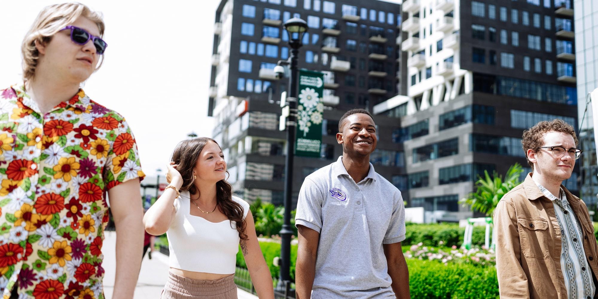 Students Walking Downtown Min